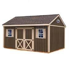 Brookfield 16 Ft W X 12 Ft D Solid Wood Storage Shed Wood Storage Sheds Wood Shed Kits Wooden Storage Sheds