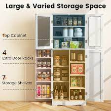 Costway 63 5 Tall Kitchen Pantry