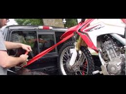 Load your motorcycle onto the trailer. How To Tie Down A Motorcycle Youtube