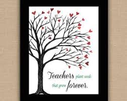 Teachers Plant Seeds That Grow Forever Printable Custom Teacher Name Teacher Appreciation Class Teacher Wall Art Teacher Appreciation Quotes Classroom Decor