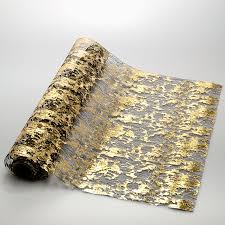 In general it's a good quality runner, however the photo portrays a. Black And Gold Table Runner Christmas V V Rouleaux
