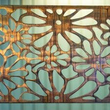 Add a hint of botanical charm to your walls with this wall decor set. Metal Screen Artful Metalworx