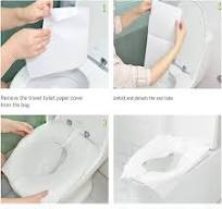 Toilet Seat Covers Disposable, 50-Count Flushable Paper Travel Toilet Seat  Covers for Adults and Kids Potty Training, Great Biodegrable Accessories ...