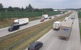 Służby szybko przystąpiły do zabezpieczenia miejsca i usunięcia skrzydlatego gościa. Autostrada A1 Budowa Nowych Odcinkow