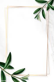 Gold Frame With Green Leaves On White Background Vector Premium Image By Rawpixe Green Leaf Background Flower Background Wallpaper Aesthetic Iphone Wallpaper