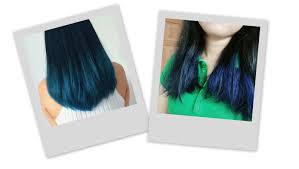 Cat rambut merk feves shade 7.1 hessian (rp. Vina Yu Vina Yu Mewarnai Rambut Sendiri Dirumah Dengan Hair Color Miranda Ombre Black And Blue