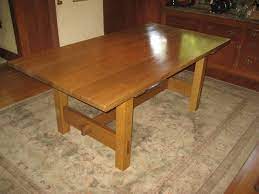 Stickley mission oak dining room table with (2) leaves, color: Stickley Dining Table No 622 Reproduction By Gizmodyne Lumberjocks Com Woodworking Community