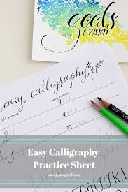Faux calligraphy is a great technique if you like the brush letter style but . Easy Calligraphy With A Pencil Learning With