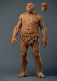 Neanderthal Reconstruction By Adam Sacco Realistic 3d Neanderthal 3d Characters Buddha Statue