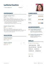 Graphic design resumes can be challenging, since the standard rules of resume creation do not we want to see your creative graphic design resumes, so post your samples and tips in the very informative, and for us 'crusty ole' designers this is a breath of fresh air, well done and thank you 🙂. Top Graphic Design Intern Resume Examples Samples For 2021 Enhancv Com