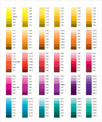 Free 8 Sample Cmyk Color Chart Templates In Pdf