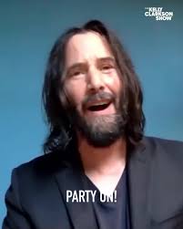 8 seconds of @BillandTed3 #KeanuReeves being Ted "Theodore" Logan