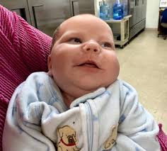🎂Happy birthday to one of our youngest diners-Aiden! He is two months old  today.🎉 He comes in with his dad, while Mom gets a break. He was all  smiles at dinner last