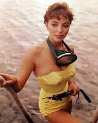 Joan collins was so pretty as a baby, that her mother hung a sign on her stroller warning on september 19, 2015, joan collins' younger sister, jackie, died from advanced breast cancer. Young Joan Collins Goes Spearfishing 1950s 9gag