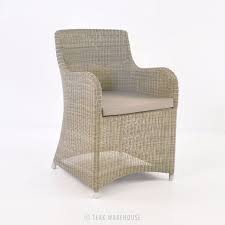 Moni Wicker Dining Chair Stonewash Wicker Dining Chairs Outdoor Wicker Chairs White Wicker Furniture