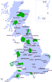 It shares land borders with scotland to the north and wales to the west. A Map Of The Uk Including Major Cities And Landmarks Uk Map Cities Printable Maps England Map Map Of Britain