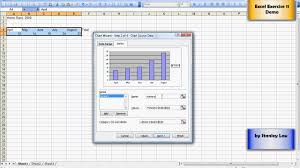 Excel 11 Adding A Chart Using Chart Wizard Youtube