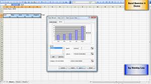 excel 11 adding a chart using chart wizard youtube