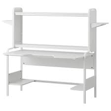 fredde desk white ikea in 2021 white desks small shelves ikea