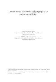 Para realizar este juego utilizamos una caja de cartón, cajas de huevos. Pdf La Ensenanza Por Medio Del Juego Para Un Mejor Aprendizaje