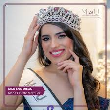 ⭐️ Maria Celeste Marquez nació en Paramount, California, y representará a  San Diego en Mexicana Universal USA. Tiene 23 años y trabaja en una tienda  de ropa. En la universidad produjo el