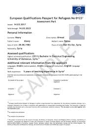 The length of a personal letter of recommendation will vary, but the formatting should more or less remain the same. European Qualifications Passport For Refugees