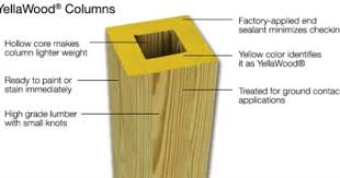 Pressure Treated Glulam Columns Lumber Column Lights Wood Deck