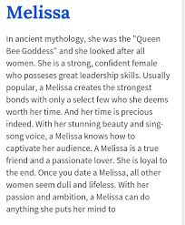 The Meaning Of The Name Melissa So True Meaning Of My Name Melissa Name Meant To Be Quotes