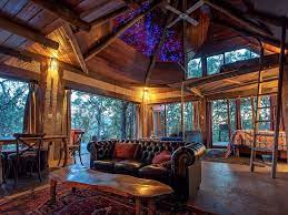 The treehouse has simply stunning views of the deep bowen's creek gorge and rare blue mountains rainforest. Love Cabins Hawkesbury Sydney Com