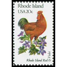 1991 State Bird Rhode Island Red State Birds Postage Stamps Usa Bird Stamp