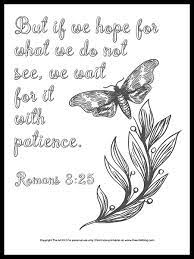 Keep your kids busy doing something fun and creative by printing out free coloring pages. Free Printable Bible Verse Coloring Page Wait With Patience The Art Kit