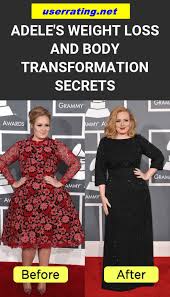 Adele before and after her dramatic weight loss. Pin On Health