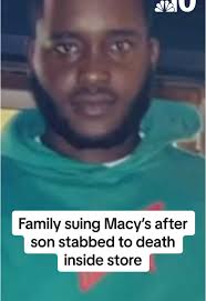 The family of Eric Harrison is suing Macy’s arguing that his death was  foreseeable and preventable. Harrison was a loss prevention security guard  at the store when he was stabbed to death after a man ...