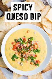 Easy Spicy Queso Dip Spicy Recipes Spicy Queso Dip Recipe Queso Dip