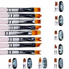 shaped nail art brushes 3d painting drawing set 8 pcs artlalic acrylicnail art brushes nail art brushes acrylic nail art
