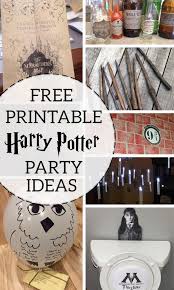 Harry Potter Party Ideas Diy Hogwarts Party Decorations And Free Printables For Harry Potter Party Decorations Harry Potter Halloween Party Harry Potter Decor