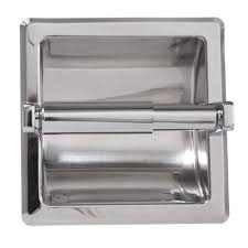Arista Recessed Toilet Paper Holder With Mounting Plate In Chrome Recessed Toilet Paper Holder Toilet Paper Holder Paper Holder