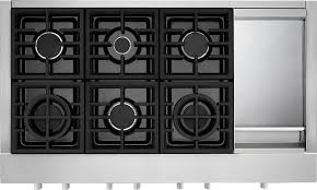 gas cooktop with 6 burners