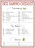 Tent Camping Camp Checklist