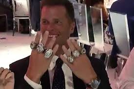 Returning to the big game in 2003, tom brady completed three touchdowns and threw for 354 yards as he led new england past. Tom Brady Patriots Flaunt Greatest Super Bowl Ring Of All Time