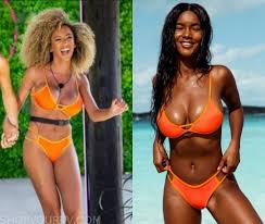 You are using an older browser version. Love Island Usa Season 1 Episode 1 Caro S Orange Bikini Shop Your Tv