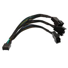 Black And White Sleeved Cables Black Net Jacket Sleeved 6 Inch 1 To 3 4 Pins Molex Tx4 Cpu 4 Pin Pwm Case Cooling Fan Splitter Hub Power Fan Out Adapter Cable Review Cooling Fan Fan Out Fan