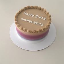 Korean Minimalist Birthday Cake For Boyfriend Minimalist Birthday Cake Tiny Cakes Cake Recipies Just Cakes