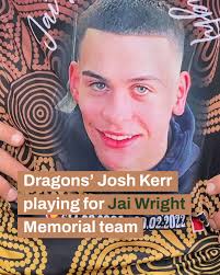 ‘Someone’s son and brother’: St George Illawarra’s Josh Kerr is grateful to  play for the Jai Wright Memorial team at the #KooriKnockout