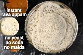 Rava Appam Recipe Instant Suji Appam Dosa Instant Sooji Appam Recipe In 2021 Appam Recipe Coconut Chutney Coconut Recipes