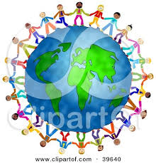 Kids earth world day children hold hands vector. Royalty Free Rf Around The World Clipart Illustrations Vector Graphics 1