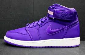 Air Jordan 1 High Womens Strap White Purple Sneakernews Com Purple Basketball Shoes Air Jordans Nike Free Shoes