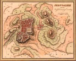 The city was settled in the 4th millennium bce. Akg Anonymous Landkarte Jerusalem London 1815 Kunstdruck Leinwandbild