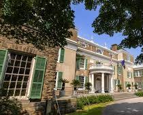 Image of Franklin D. Roosevelt Presidential Library and Museum guest house, Hyde Park, New York
