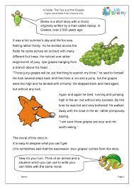 The grapes were ripe and nice. The Fox And The Grapes Story Writing By Urbrainy Com